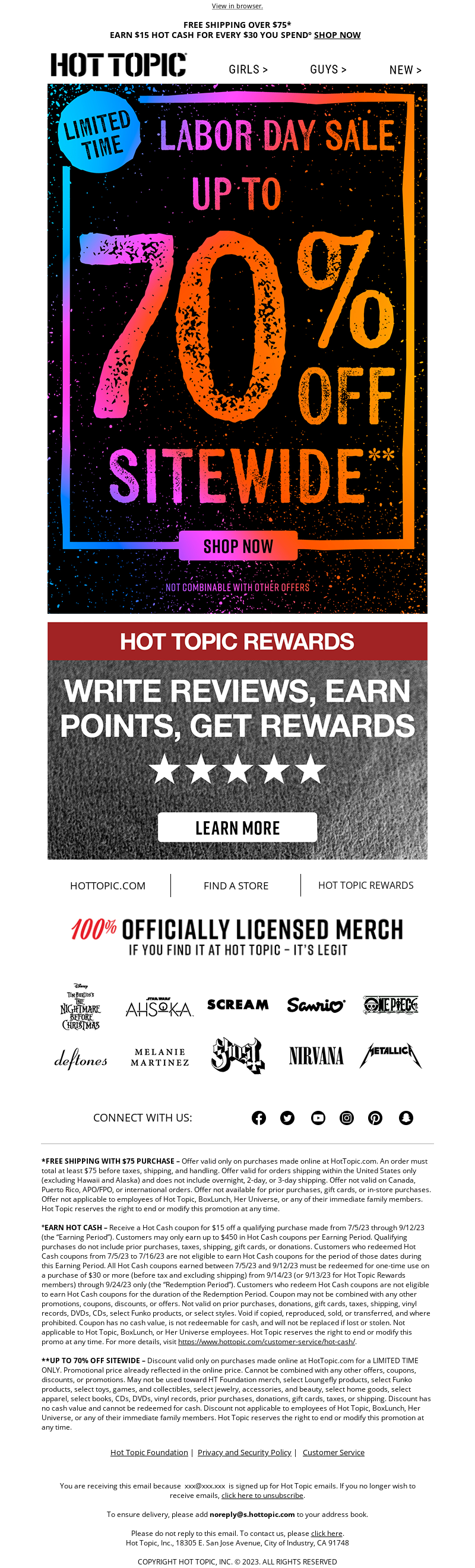 LABOR DAY LIMITED-TIME OFFER: HOT TOPIC FOUNDATION | wiiv.ai