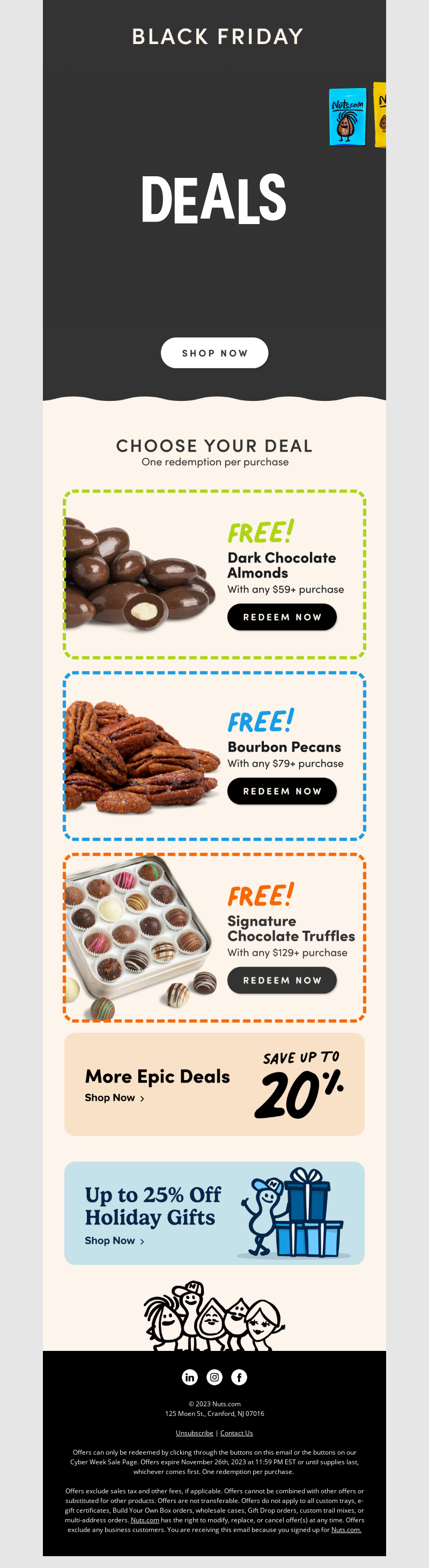 Free Gifts with Purchase: Nuts  | wiiv.ai 